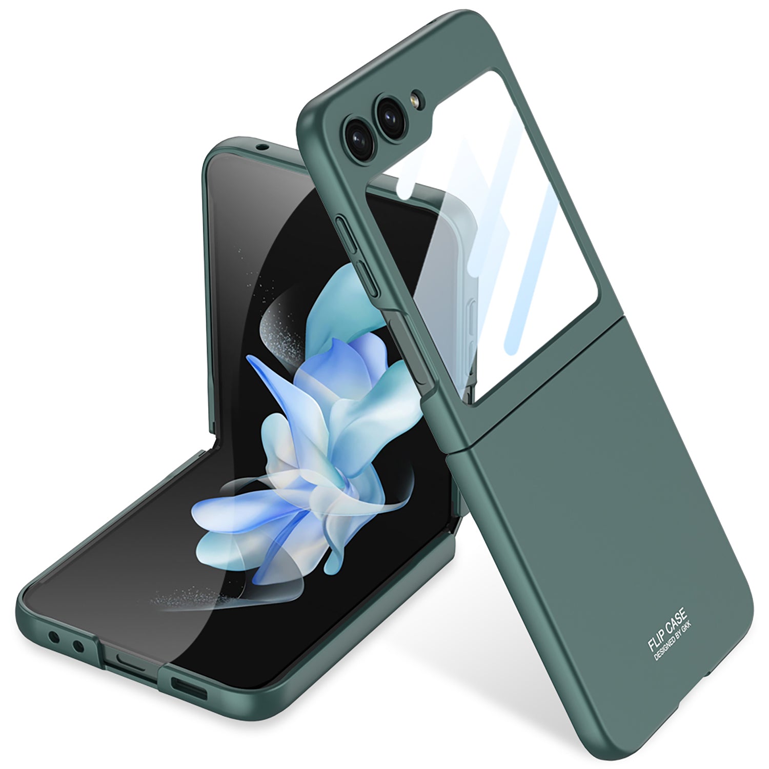 Ultratenký kryt GKK pro Samsung Galaxy Z Flip5 5G na pevný PC telefon s fólií z tvrzeného skla Ultratenký kryt GKK pro Samsung Galaxy Z Flip5 5G na pevný PC telefon s fólií z tvrzeného skla